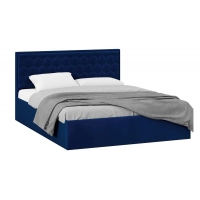 Кровать Порто с подъемным механизмом с заглушиной (Велюр Confetti Blue)